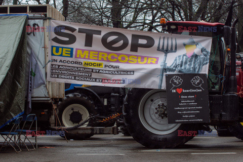 Protest rolników w Brukseli