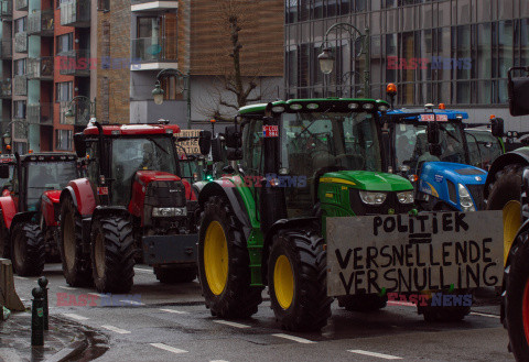 Protest rolników w Brukseli