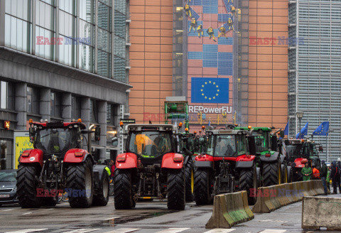 Protest rolników w Brukseli