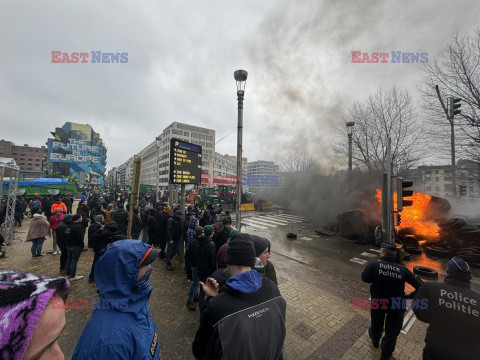 Protest rolników w Brukseli