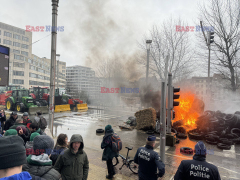 Protest rolników w Brukseli