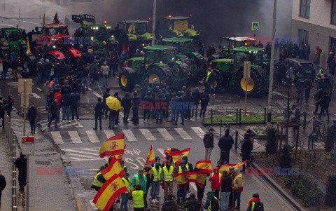 Protest rolników w Brukseli