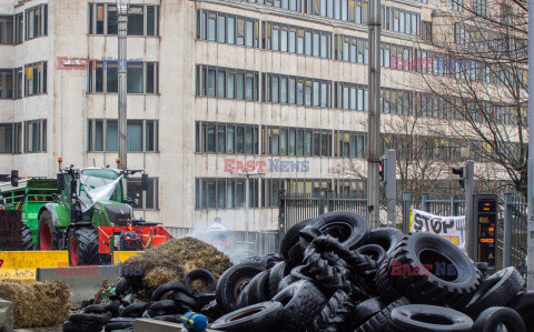 Protest rolników w Brukseli