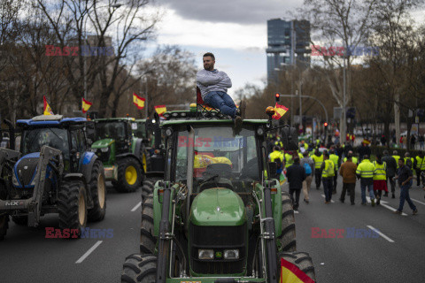 Protest rolników w Hiszpanii