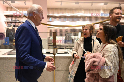 Prezydent Biden w lodziarni