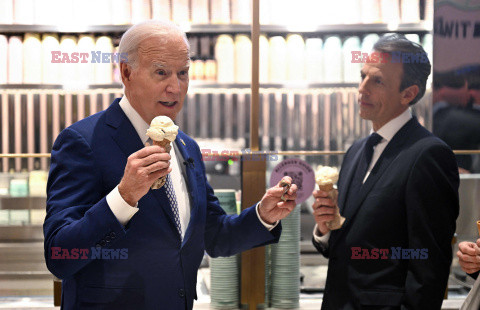 Prezydent Biden w lodziarni