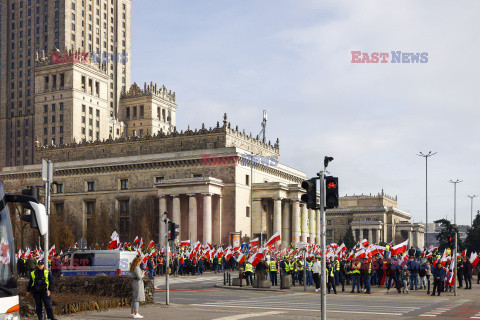 Protest rolników w Warszawie