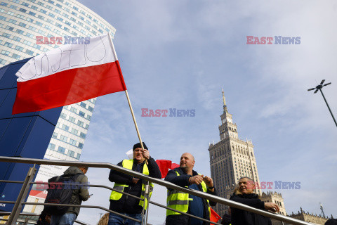 Protest rolników w Warszawie