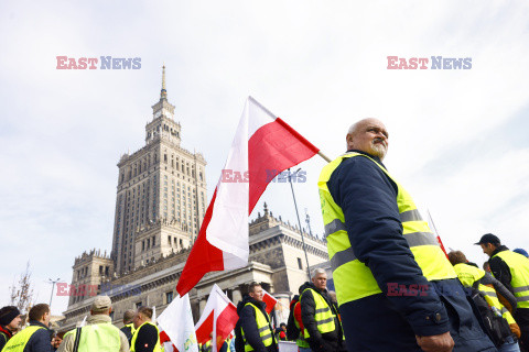 Protest rolników w Warszawie