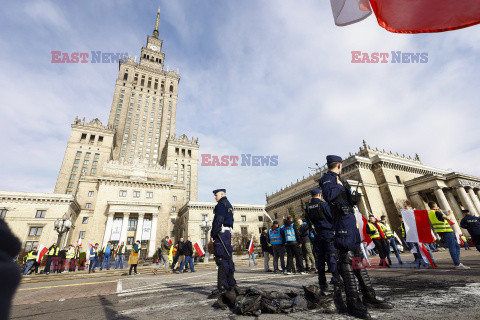 Protest rolników w Warszawie