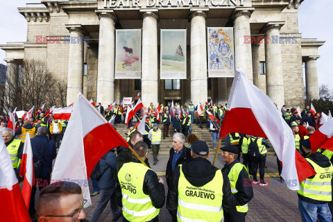 Protest rolników w Warszawie