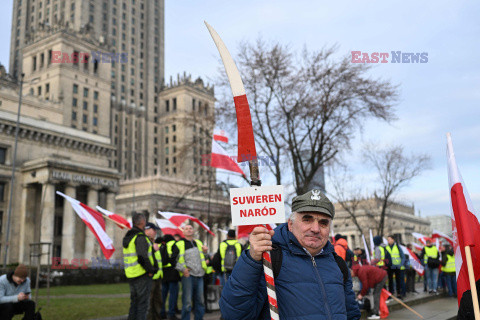 Protest rolników w Warszawie