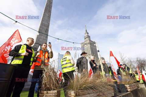 Protest rolników w Warszawie