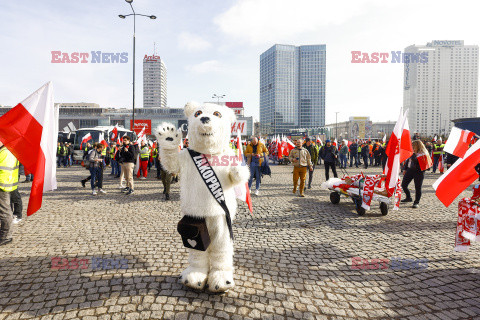 Protest rolników w Warszawie