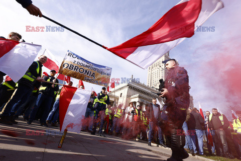 Protest rolników w Warszawie