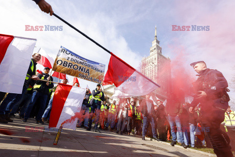 Protest rolników w Warszawie