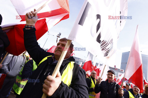 Protest rolników w Warszawie