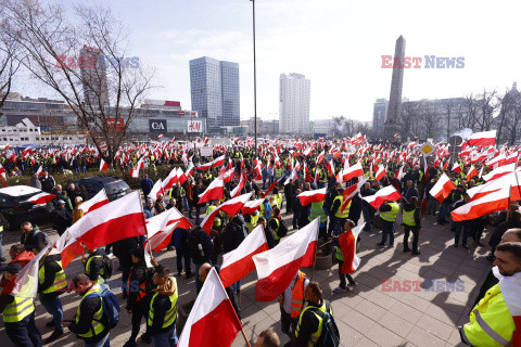 Protest rolników w Warszawie