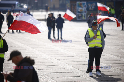 Protest rolników w Warszawie