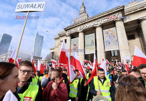 Protest rolników w Warszawie