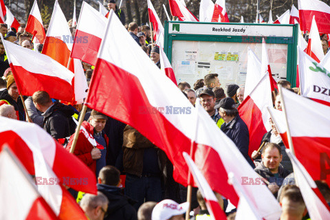 Protest rolników w Warszawie