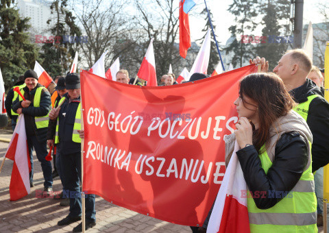 Protest rolników w Warszawie