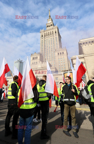 Protest rolników w Warszawie