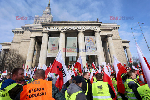 Protest rolników w Warszawie