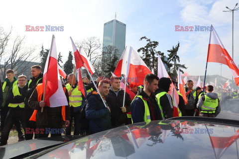 Protest rolników w Warszawie