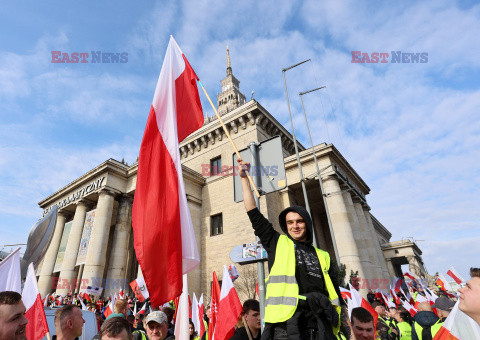 Protest rolników w Warszawie