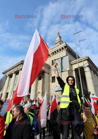 Protest rolników w Warszawie