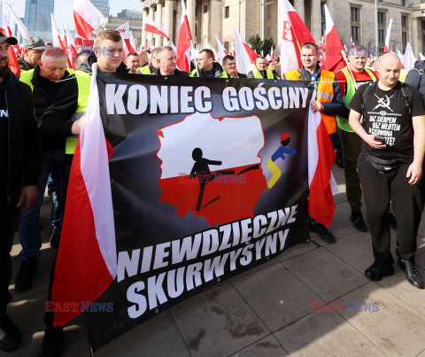 Protest rolników w Warszawie