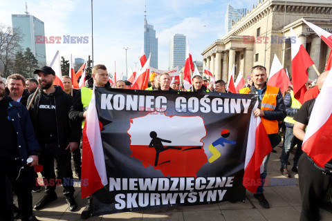 Protest rolników w Warszawie