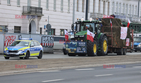 Protest rolników w Warszawie