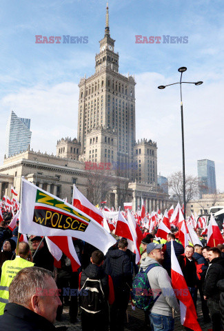 Protest rolników w Warszawie