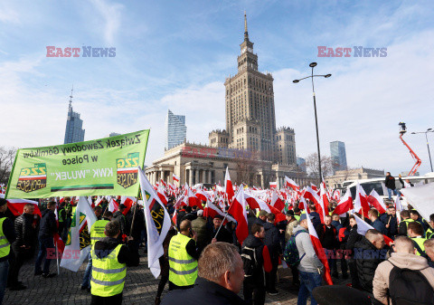 Protest rolników w Warszawie