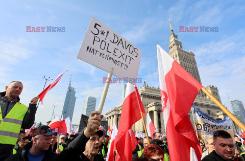 Protest rolników w Warszawie