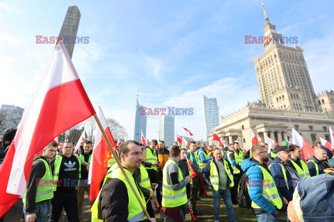 Protest rolników w Warszawie