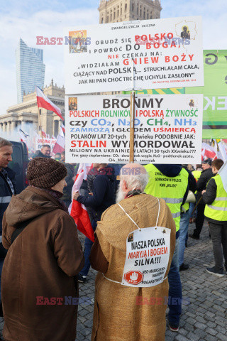 Protest rolników w Warszawie