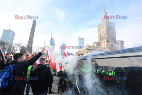 Protest rolników w Warszawie