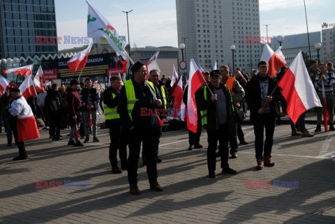 Protest rolników w Warszawie