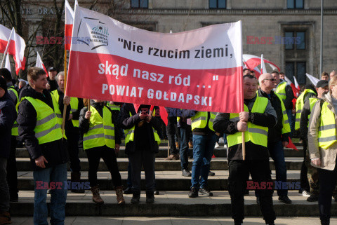 Protest rolników w Warszawie