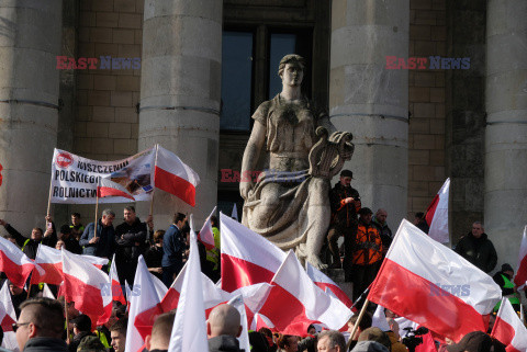 Protest rolników w Warszawie