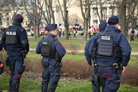 Protest rolników w Warszawie