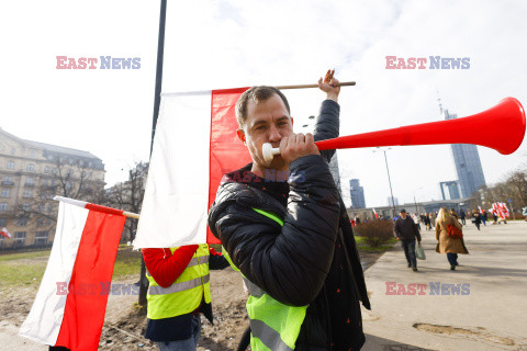 Protest rolników w Warszawie