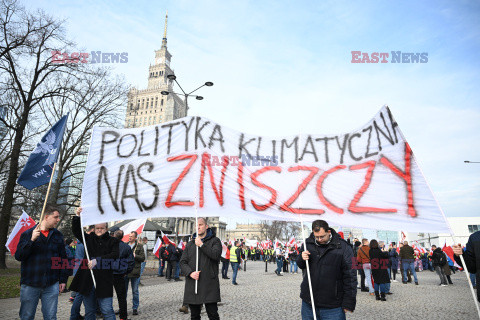 Protest rolników w Warszawie