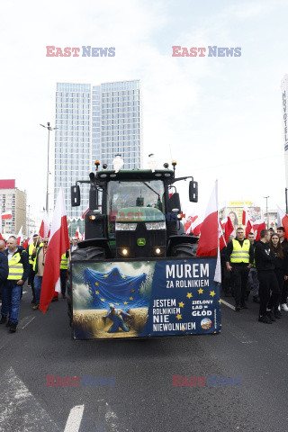 Protest rolników w Warszawie