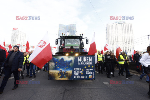 Protest rolników w Warszawie