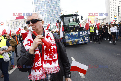 Protest rolników w Warszawie