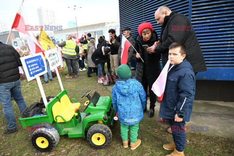 Protest rolników w Warszawie